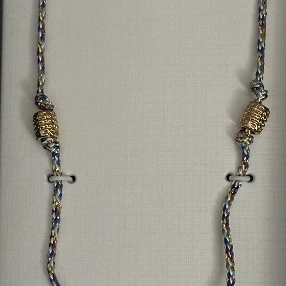 Piper K Gold and Blue Eye Pendant Necklace - Picture 3 of 3